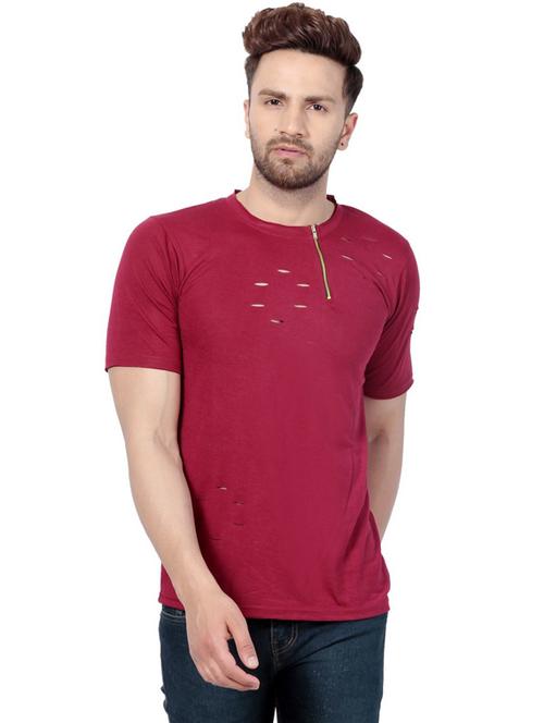 round neck solid regular t-shirt - 19976030 - Very Small Image - 1