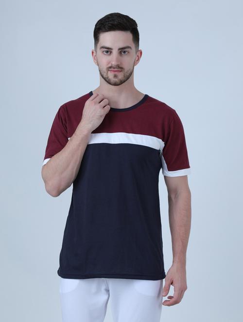 color block cotton regular t-shirt - 19976229 - Very Small Image - 1