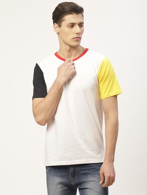 color block cotton regular t-shirt - 19976359 - Very Small Image - 1