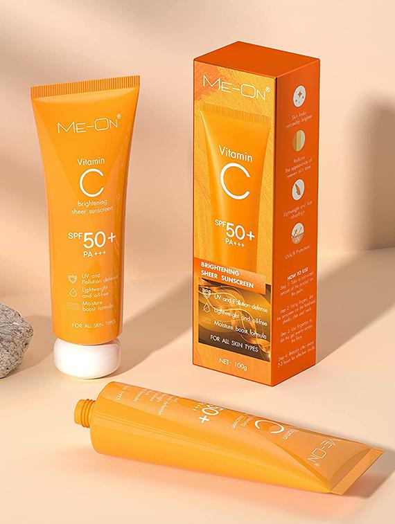 me-on vitamin c brightening sheer spf 50+pa+++ sunscreen lotion - 19977091 - Zoom Image - 3