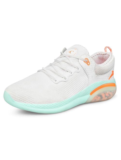 white mesh lace up sport shoe - 19977364 - Very Small Image - 1