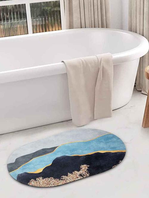 fabinaliv multicolor abstract rubber bath mat (60x40 cm) - 19977602 - Very Small Image - 1