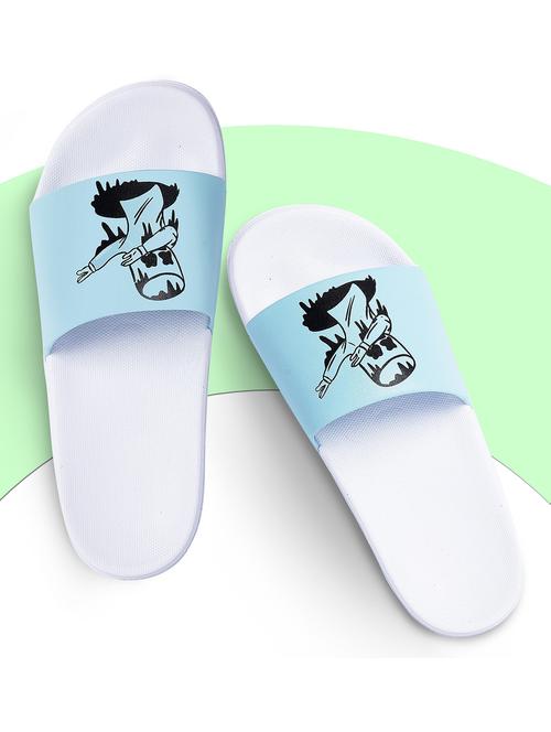 men's printed slip on flip flop - 19977818 - Very Small Image - 1