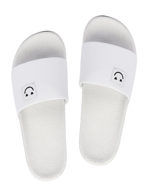 white resin slip on flip flops - 19977894 - Very Small Image - 1