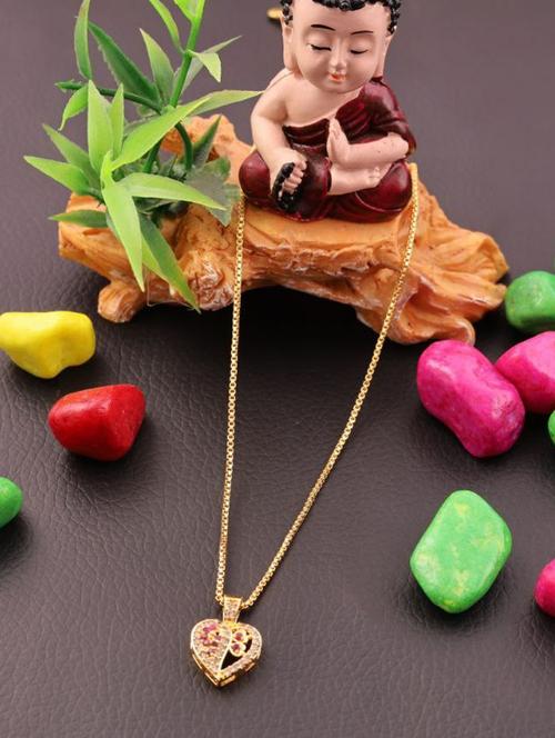 gold plated brass chain pendant - 19978221 - Very Small Image - 1