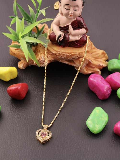 gold plated brass chain pendant - 19978229 - Very Small Image - 1