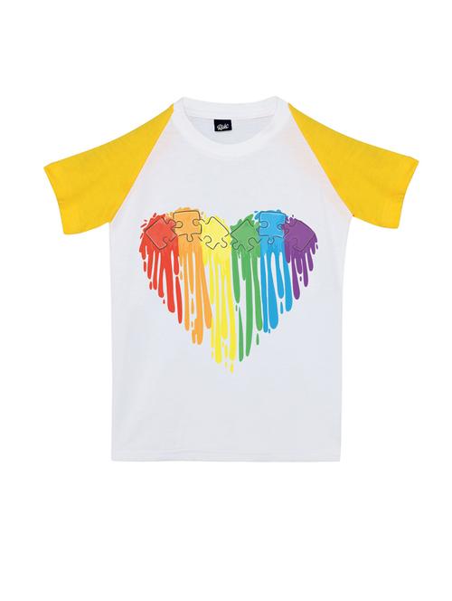 multi colored printed round neck t-shirt - 19979928 - Very Small Image - 1