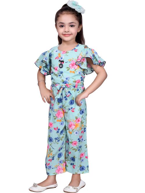 round neck printed full length jumpsuit - 19981832 - Very Small Image - 1