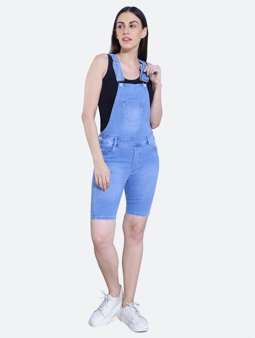 blue denim shorts dungaree - 19982755 - Very Small Image - 1