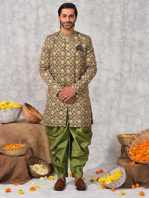  polyester blend sherwani ethnic wear set - 19982974 - Very Small Image - 1