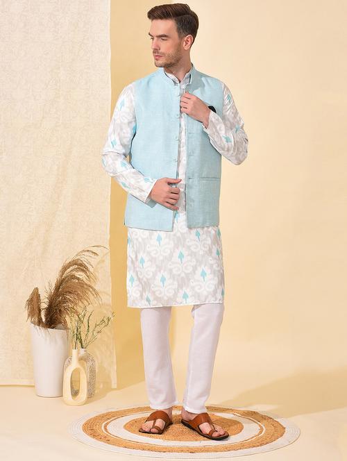 polyester blend kurta pyjama ethnic wear set - 19982986 - Very Small Image - 1