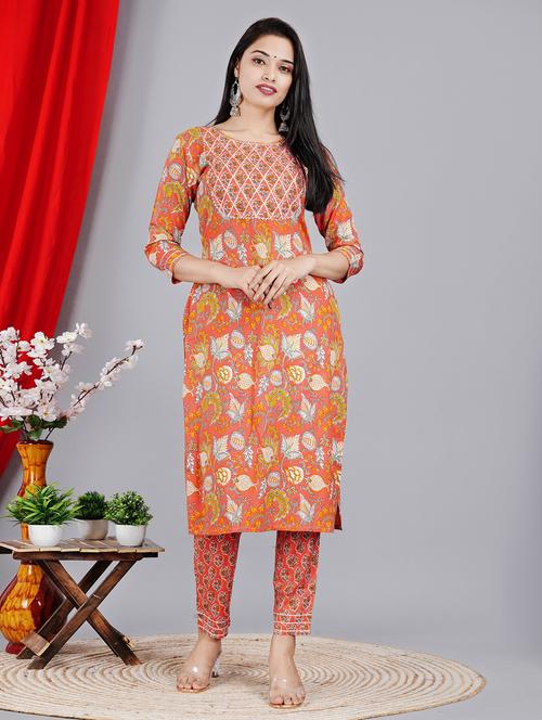 printed kurta pant set - 19983305 - Very Small Image - 1