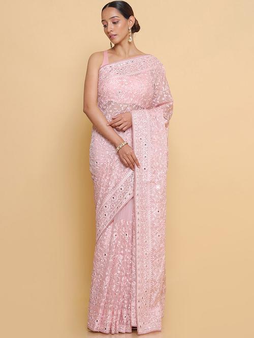 women's embroidered saree with blouse - 19987432 - Very Small Image - 1