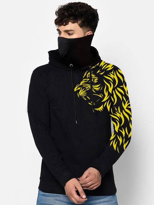 Men's Printed Hooded Sweatshirt - 19988065 - Very Small Image - 1