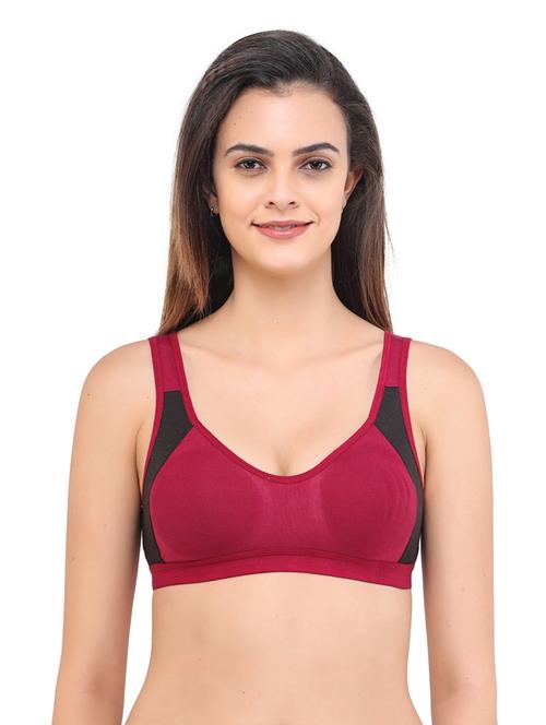 orange cotton blend regular bra - 19989475 - Very Small Image - 1