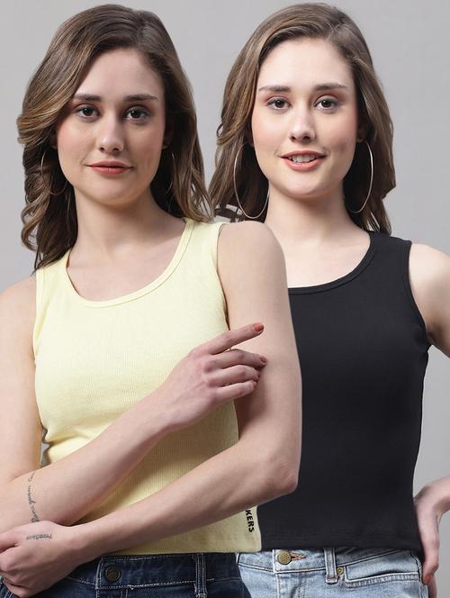 combo of 2 cotton crop top - 19989914 - Very Small Image - 1