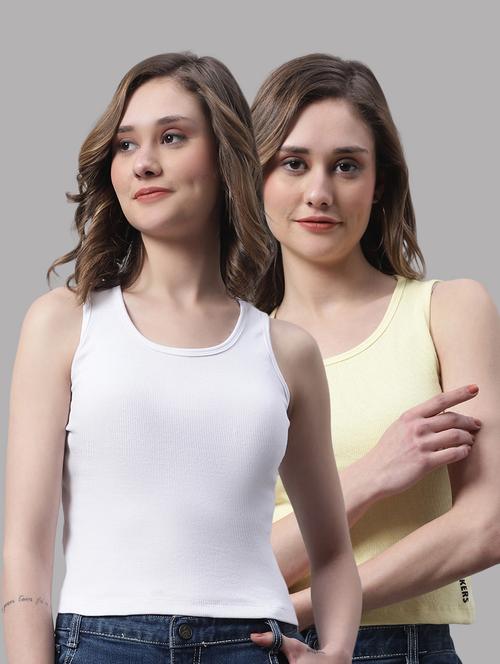 pack of 2 solid sleeveless tops - 19989926 - Very Small Image - 1