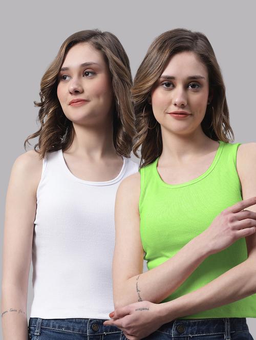 pack of 2 solid sleeveless tops - 19989928 - Very Small Image - 1