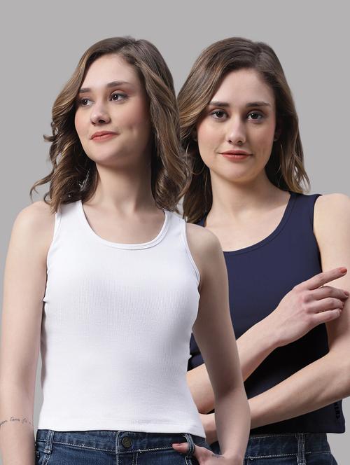 pack of 2 solid sleeveless tops - 19989931 - Very Small Image - 1
