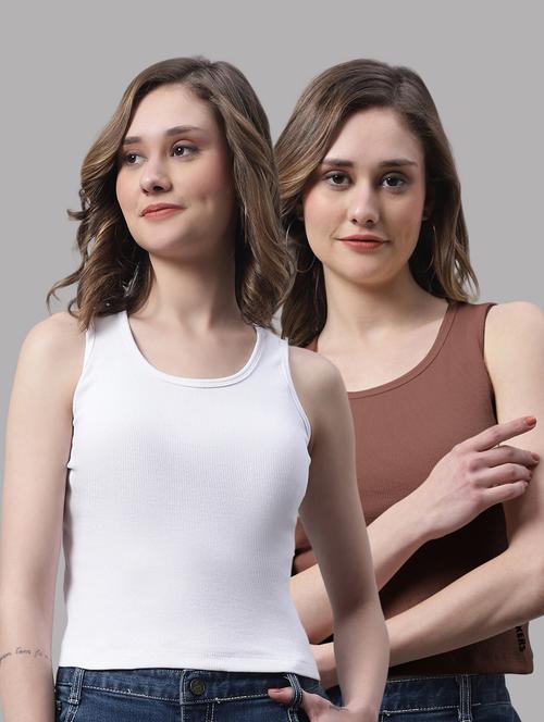 pack of 2 solid sleeveless tops - 19989932 - Very Small Image - 1