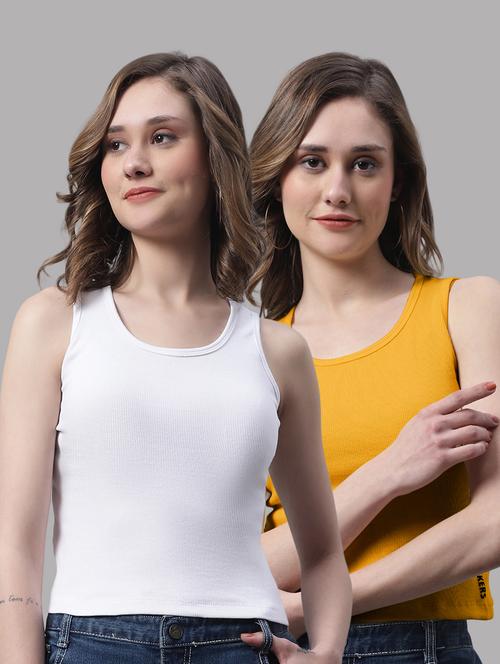 pack of 2 solid sleeveless tops - 19989934 - Very Small Image - 1
