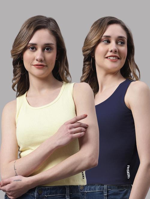 pack of 2 solid sleeveless tops - 19989942 - Very Small Image - 1