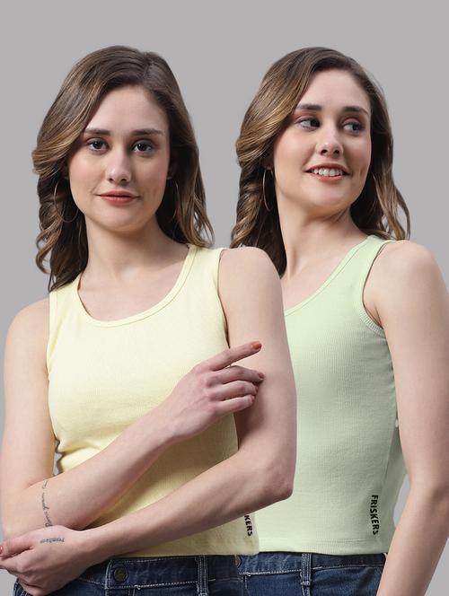 pack of 2 solid sleeveless tops - 19989947 - Very Small Image - 1