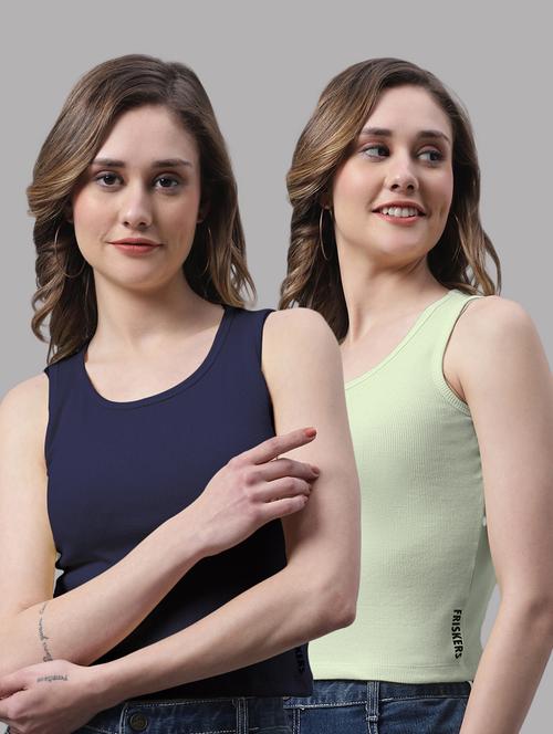 pack of 2 solid sleeveless tops - 19989987 - Very Small Image - 1
