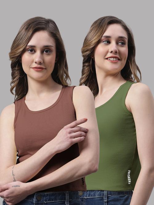 pack of 2 solid sleeveless tops - 19989993 - Very Small Image - 1