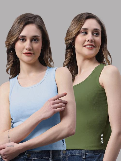 pack of 2 solid sleeveless tops - 19989997 - Very Small Image - 1