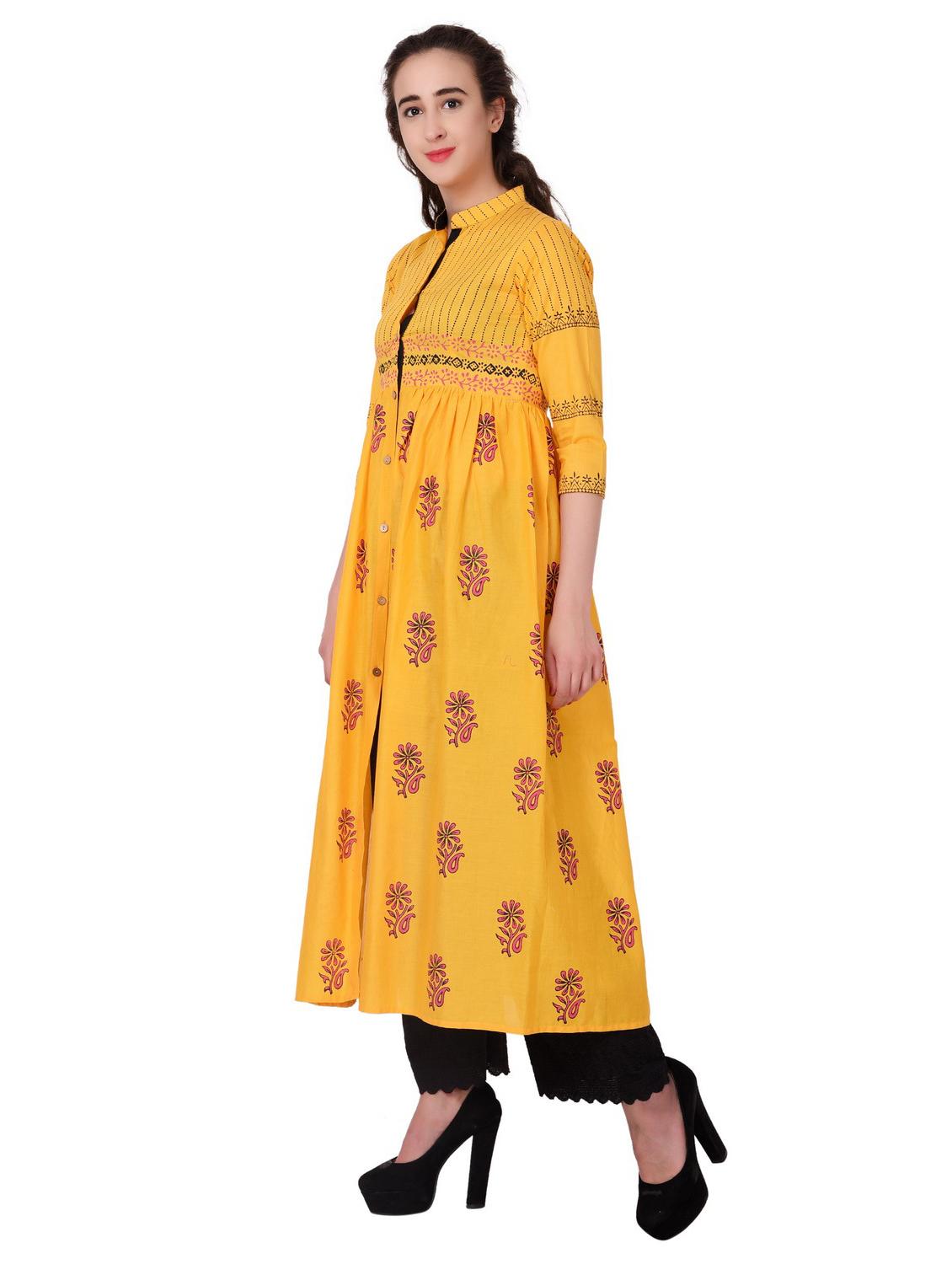 women's flared kurta - 19990199 - Standard Image - 2