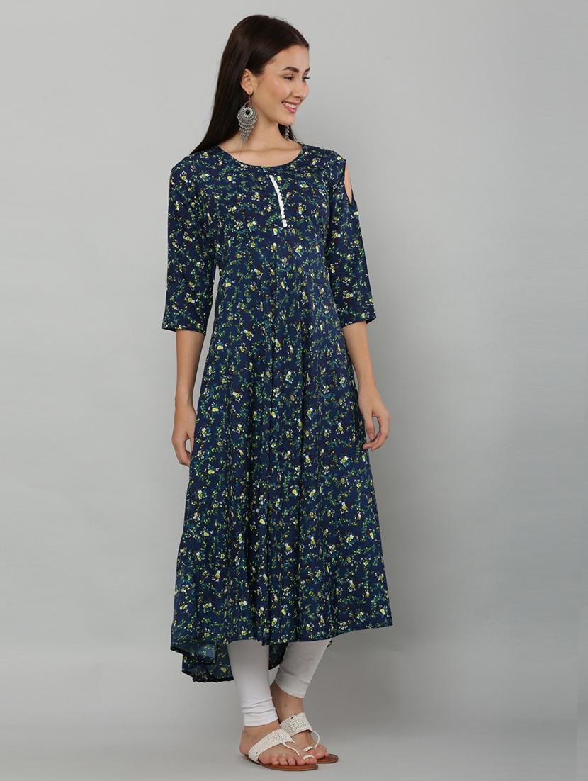 women's flared kurta - 19990250 - Standard Image - 3