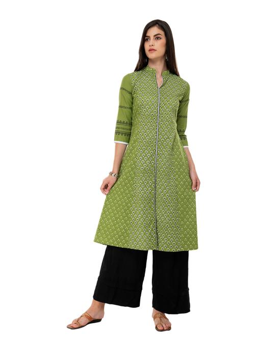 women's front slit kurta - 19990265 - Very Small Image - 1