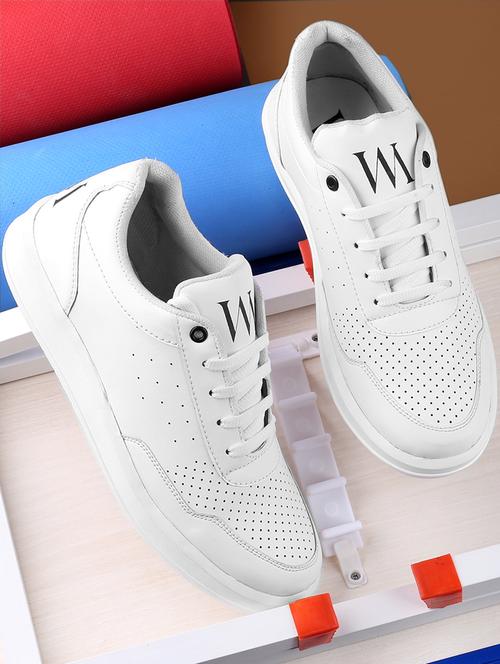 men white lace up sneakers - 19992112 - Very Small Image - 1