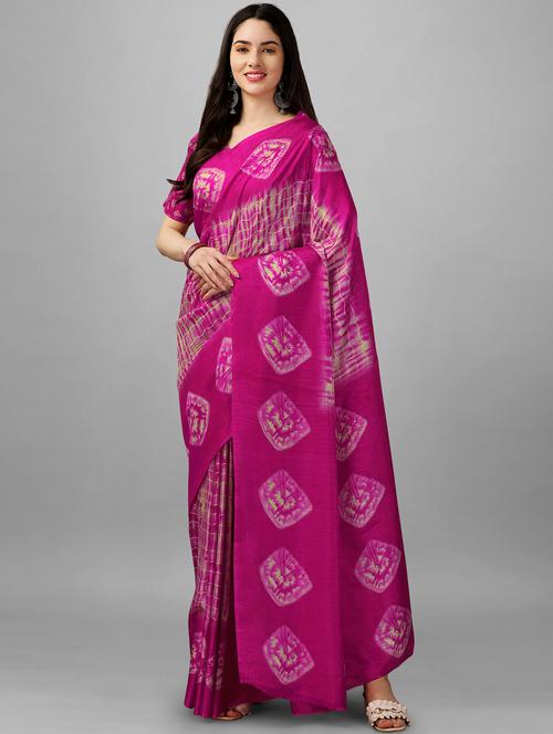 pink mysore silk saree with blouse - 19992136 - Very Small Image - 1