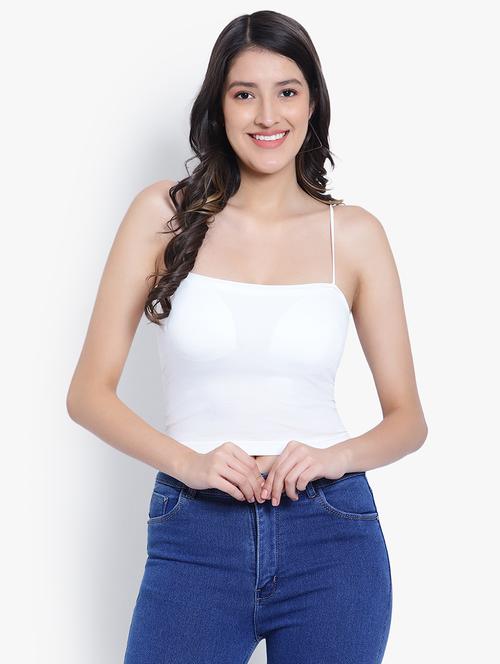 white solid camisole - 19993792 - Very Small Image - 1