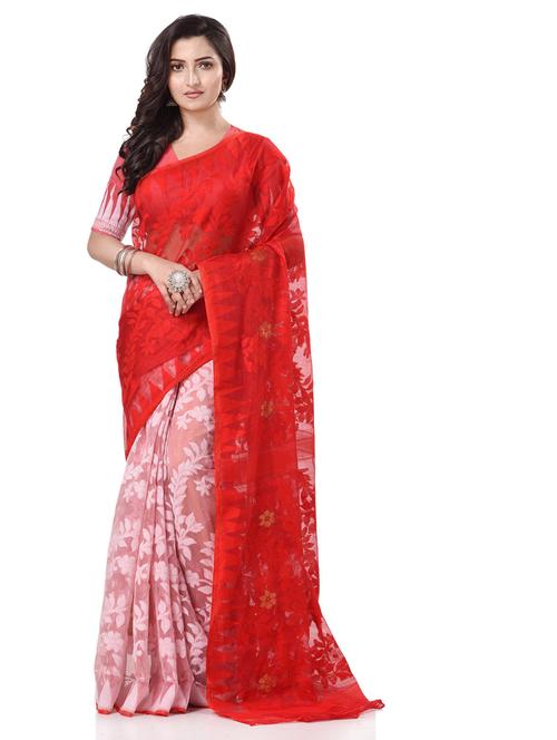 Women's Floral Multi Colored Saree With Blouse - 19994581 - Very Small Image - 1