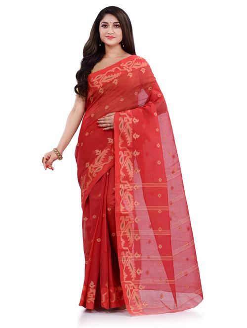 women's self design red colored saree - 19994907 - Very Small Image - 1