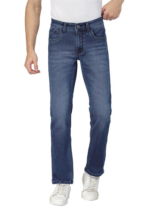 mens straight fit plain jeans - 19995344 - Very Small Image - 1