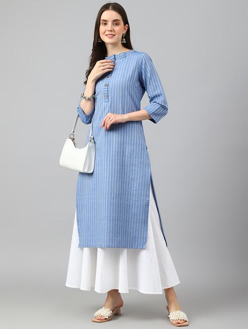 women's straight kurta - 19996238 - Very Small Image - 1
