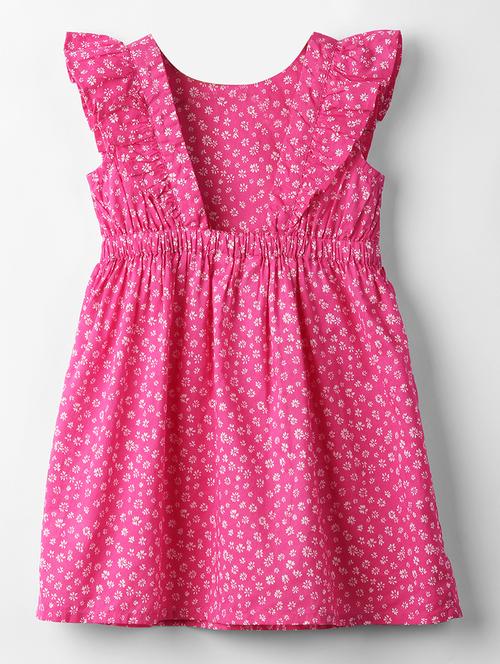 girls round neck cap sleeve frock - 19999958 - Very Small Image - 1