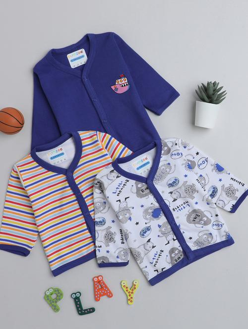 multi colored pack of 3 printed long sleeve t-shirt - 20002572 - Very Small Image - 1