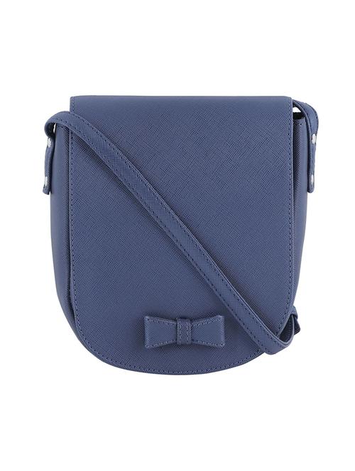 blue leatherette (pu) sling bag - 20004583 - Very Small Image - 1