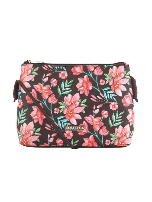 brown leatherette (pu) sling bag - 20004611 - Very Small Image - 1