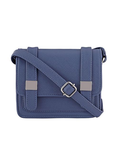 blue leatherette (pu) sling bag - 20004687 - Very Small Image - 1