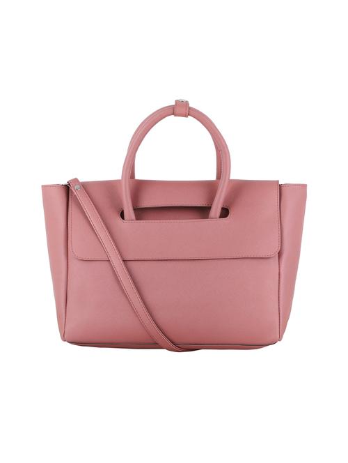 pink leatherette (pu) handbag - 20004746 - Very Small Image - 1