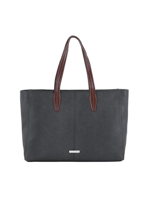 black leatherette (pu) regular tote - 20004796 - Very Small Image - 1