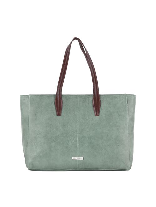 green leatherette (pu) regular tote - 20004800 - Very Small Image - 1