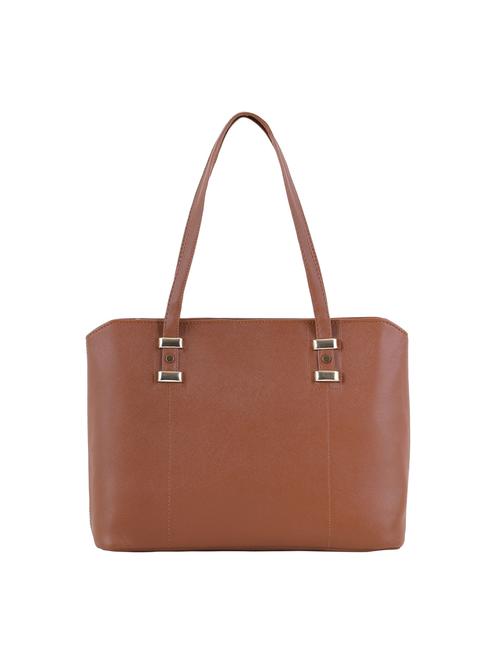 tan leatherette (pu) regular handbag - 20004829 - Very Small Image - 1