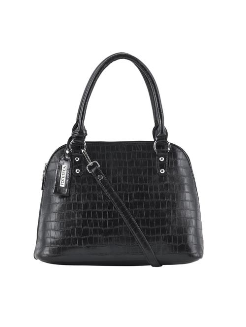 black leatherette (pu) regular satchel - 20004837 - Very Small Image - 1